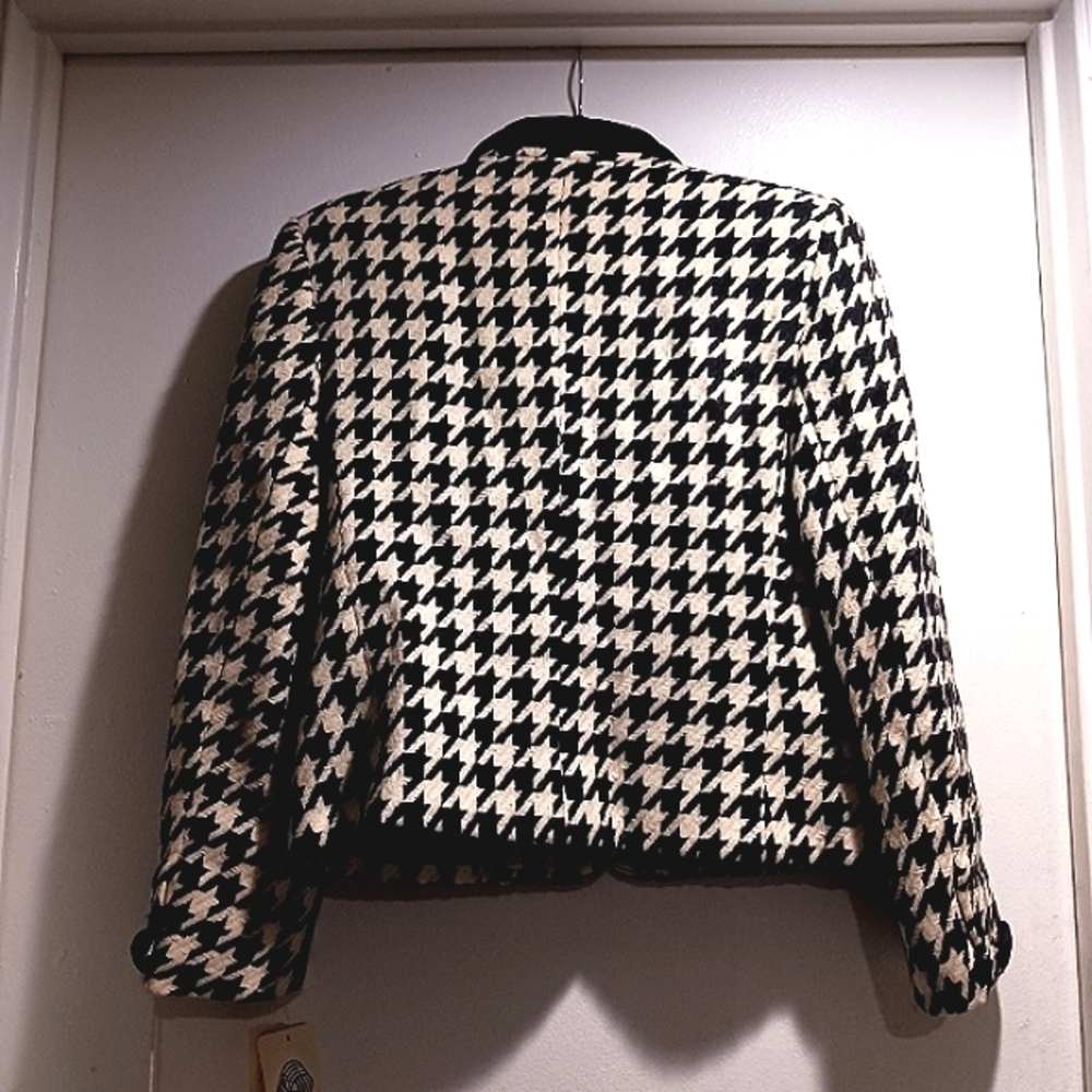 NWT Vintage Evan Picone Houndstooth wool blazer - Picture 6 of 15